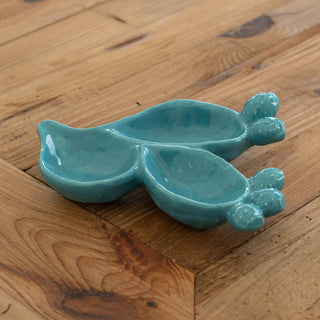 Antipasti Plate Prickly Pear Green Teal