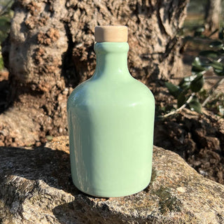 Bottiglia in ceramica verde menta