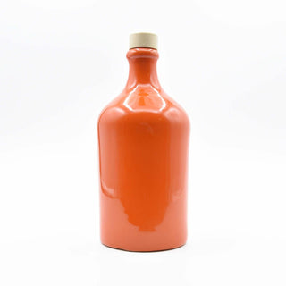 Bottiglia in ceramica arancio