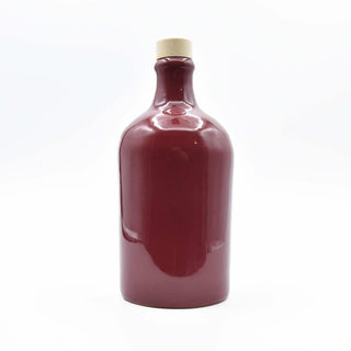 Bottiglia in ceramica rosso antico
