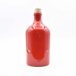 Bottiglia in ceramica rosso
