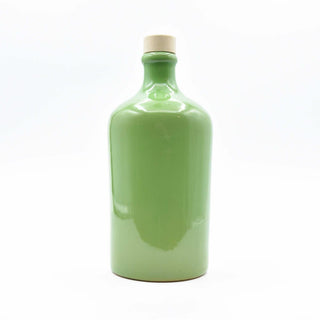 Bottiglia in ceramica verde oliva
