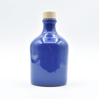 Bottiglia in ceramica blu otranto