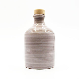 Bottiglia in ceramica spennellata tortora