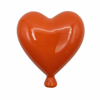 Orange heart balloon