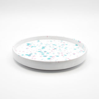 Flat plate Masseria green Locorotondo and fuchsia