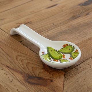 White prickly pear spoon rest