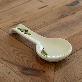 Olive ivory spoon rest