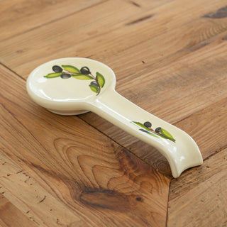 Olive ivory spoon rest