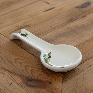 White olive spoon rest