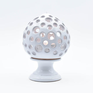 Pumo white candle holder
