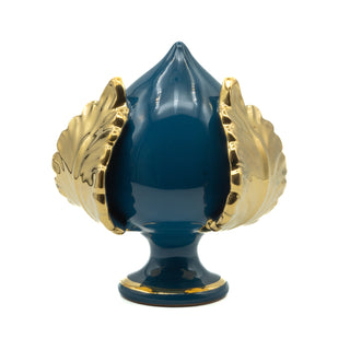 Pumo blue teal gold leaf