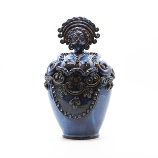 Iridescent Blue Ceramic Doll