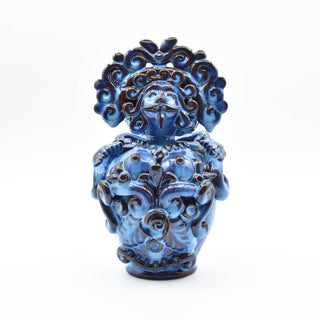 Iridescent Blue Ceramic Doll