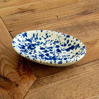 Puglia Design blue oval plate