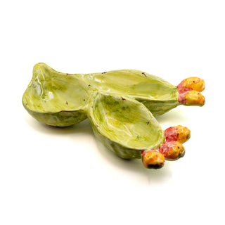 Antipastiera Pala fico d'india colorata