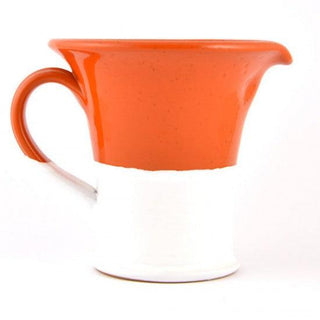 Orange ceramic jug