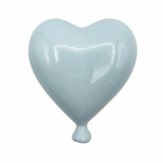 Palloncino cuore celeste polvere