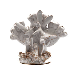 Presepe in ceramica fico d'india bianco