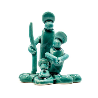 Presepe in ceramica verde Locorotondo