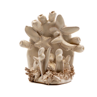 Presepe in ceramica pala fico d'india mini avorio