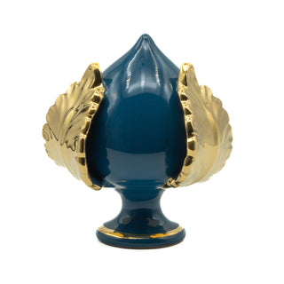 Pumo blue teal gold leaf 