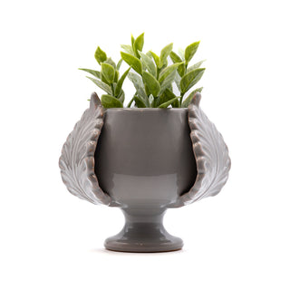 Pumo porta pianta grigio